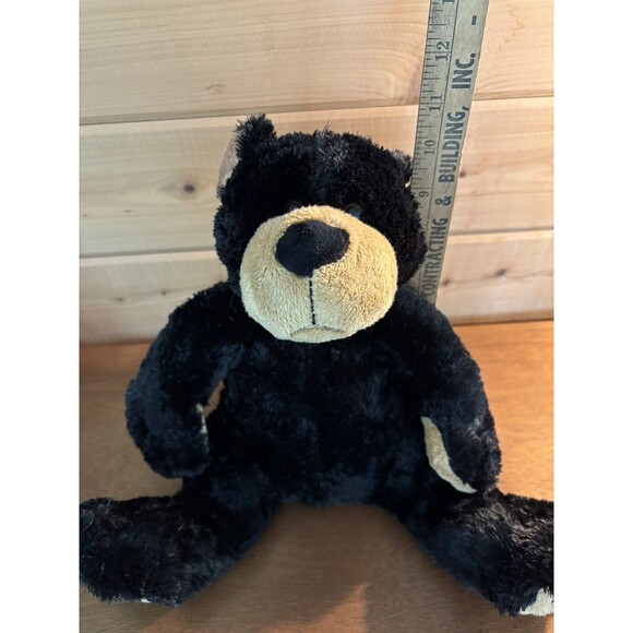 Teddy Bear Black Stuffed Animals 10'' Tall Soft Clean Stocking Stuffer - Picture 10 of 10